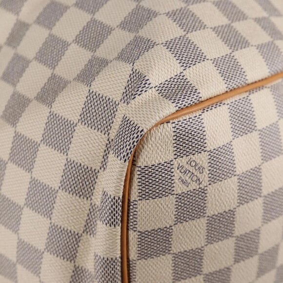 LOUIS VUITTON Damier Azur Keepall 50 Boston Bag N41430 LV Auth yk18884V - Picture 4 of 16